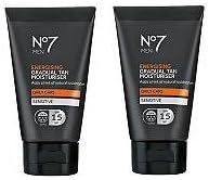(2 PACK) No7 Men Energising Gradual Tan Moisturiser SPF 15 x 50ml by No7 Men