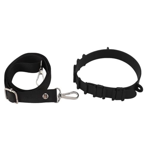 HOSEONFN アウトドア用ウォーターボトルホルダースリング、アクセサリー用ハンドルストラップ、ハンドキャリー、多機能バックル、耐久性のあるシリコン素材、8〜40オンスのボトルに適合 (黒)