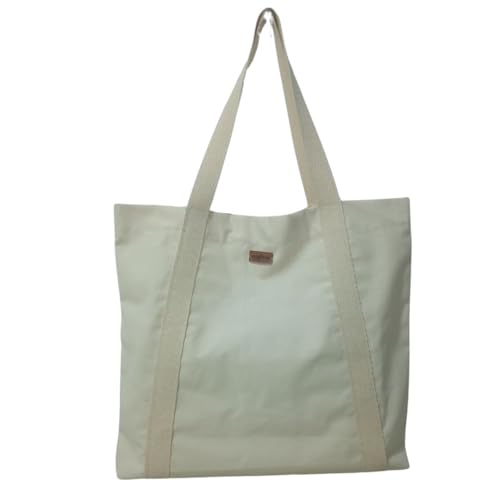 Bolsa Shopper Sacola, Eco Bag, Grande De Ombro Algodão (Bege, G)