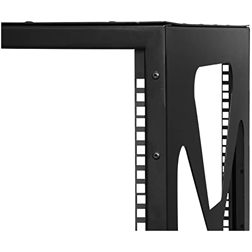 Image of StarTech.com 12U Wall Mount Rack - Sideways Wall Mount IT Equipment Rack - Open Frame Wall Mount Data Rack (RK1219SIDEM)