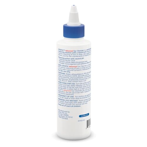 Image of Virbac EPIOTIC Advanced Ear Cleanser | Powerful and Gentle Cleanser For Dogs and Cats of all ages, 8 oz