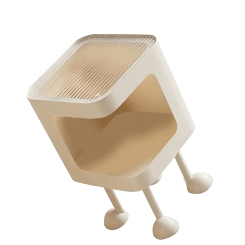 Petite table d'appoint chambre avec étagère pour ranger vos livres - 7