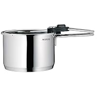 WMF Simmertopf induktion mit Temperaturanzeige 1,5l, Milchtopf Induktion, Wasserbadkocher herausnehmbaren Einsatz, Cromargan Edelstahl – Ansicht 9