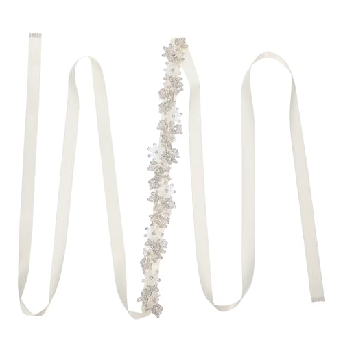 Ceinture de mariée en strass scintillante et perles FOMIYES pour robe