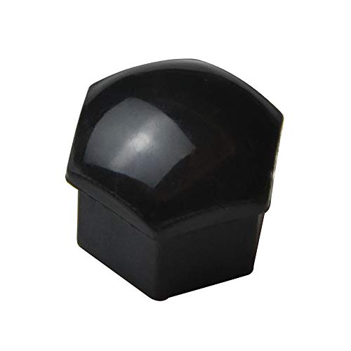 17MM Wheel Lug Nut Covers Bolt Caps Compatible with Audi BMW Mercedes with Removal Tool 20PCS (Black)