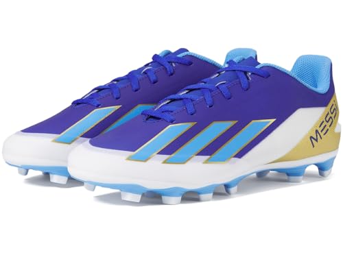 adidas X Crazyfast Messi Club Flexible Ground Lucid Blue/Blue Burst/White Men's 10, Women's 11 Medium