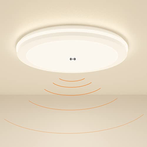 LIPER LED Plafonnier 30W 2500LM, 6500K, IP65 Plafonnier Led Detecteur de Mouvement Pour Balcon, Couloir, Jardin, Garage, etc