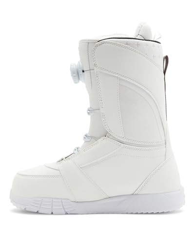 DC Shoes DC Shoes Women's Lotus BOA Snowboard Boots - Micro-Adjustable Stable Snowboarding Boot with Lightweight Multi-Layer Liner & Comfortable Molded Insole - Off White, 10