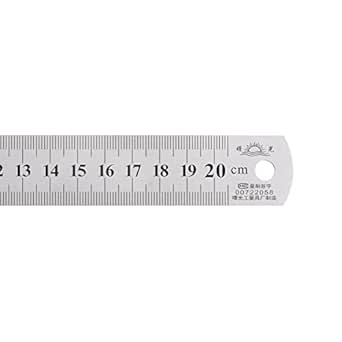 HARFINGTON Stainless Steel Ruler 20cm/8