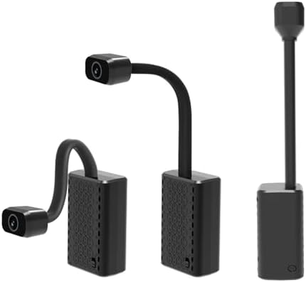 WKX 2K Mini Goose-Neck Security Camera Wireless with Magnetic Mount, Built-in Hotspot, Color Night Vision, Motion Detection, SD Card & Cloud Storage, Phone & PC Monitoring for Home Security (W-G2)