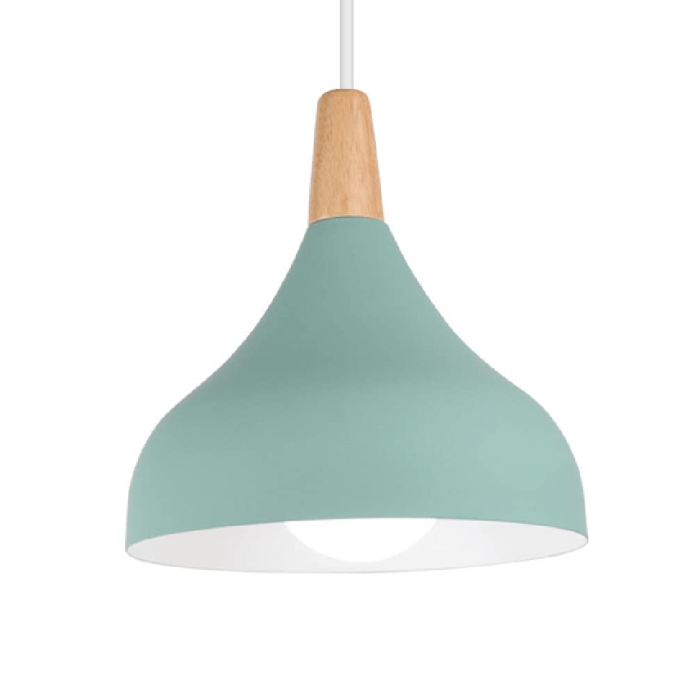 Lámpara colgante de madera Dearón E27 industrial moderna para comedor