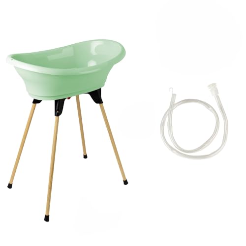 Baignoire bébé stable avec innovation brevetée et tuyau inclus