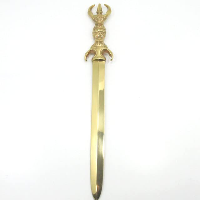 Amazon｜三鈷剣 利剣 文殊剣 カドゥガ 密教法具 長さ約38cm前後