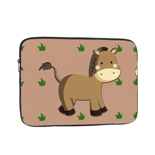 Cartoon Donkey Laptop Sleeve Case 15 Inch Suitable For Notebook Computer Tablet Traveling Carrying Simple Case
