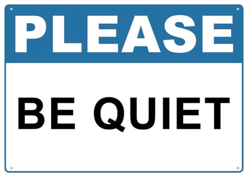 Please Be Quiet Sign ���^���T�C�� 5.5x8�C���` �K�тȂ� ���^�� �A���~�j�E�� �u���L�Ŕ� UV�C���N��� �ϋv��/�ό� �A�E�g�h�A �ƒ�p