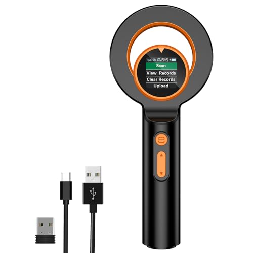 Symcode Pet Microchip Scanner RFID EMID }CN`bv[_[XLi[ 1.44C` TFTfBXvCt 134.2kHz 125kHz 15 ybg`bvIDXLi[ f[^폜@\t