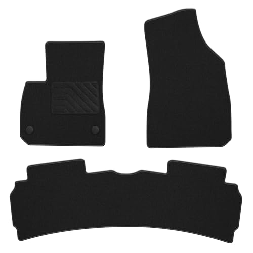 Carpet Floor Mats Fit for Chevy Malibu 2016-2025 Custom Fit All Weather Anti-Slip Waterproof Floor Liners - 3pc