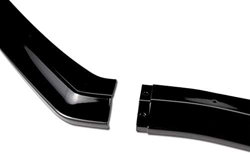 3PCS Front Bumper Lip Kit fit for compatible With 2015-Subaru WRX STi, CS-Style Splitter Trim Protection Spoiler, Air-Dam-Chin-Diffuser Body Kit (Black), 38x7x11