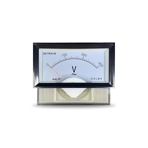 Voltmètre CA 44L23 aiguille de précision 60x108mm pour réseau 10V