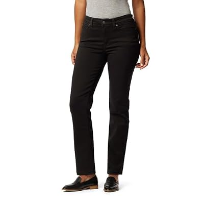 LEVI STRAUSS SIGNATURE Gold Women's Totally Shaping Mid Rise Straight Jeans