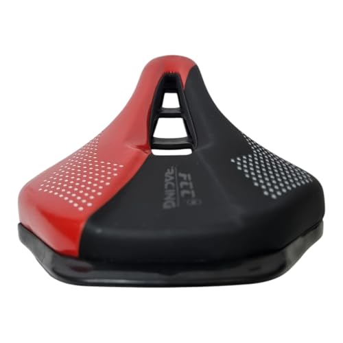Image of FCC Racing Bicycle Saddle FRS 02 Comfortable, Lightweight, PU Leather Bike Seat for MTB & Road Bikes