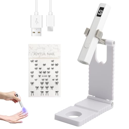 💅【Lampada per nail art con supporto pieghevole】Questa lampada led unghie è dotata di un innovativo supporto pieghevole che libera le mani e le mantiene libere durante la polimerizzazione dello smalto gel o delle piastrelle per unghie. Il design della scanalatura sul fondo consente di inserire facilmente il telefono cellulare, per guardare film o brevi video mentre si esegue la manicure.