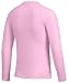 G Gradual Youth Boys Compression Thermal Shirt Long Sleeve Fleece Undershirt for Boy Football Baseball Soccer Base Layer(Pink,XL)