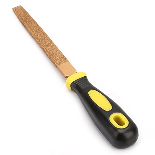 Lima Piatta Parallela, Lima Piatta Raspa Diamantata, Lunga Durata, Riparazione Sbavature, Impugnatura Comoda, Adatta per Legno, Plastica, Metallo (6 pollici)