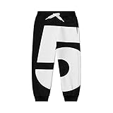 dsquared hose schwarz herren Pantafelpa Dsquared da bambino a tinta unita in colorazione nero con grande stampa sul davanti in contrasto di colore