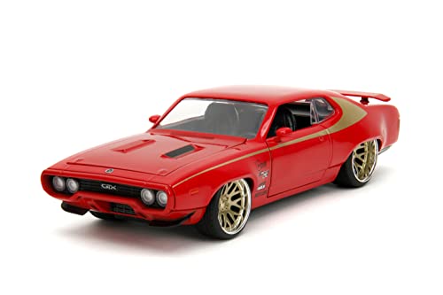 Jouet Plymouth GTX Jada 1:24 cadeau idéal voiture rouge pour passionnés
