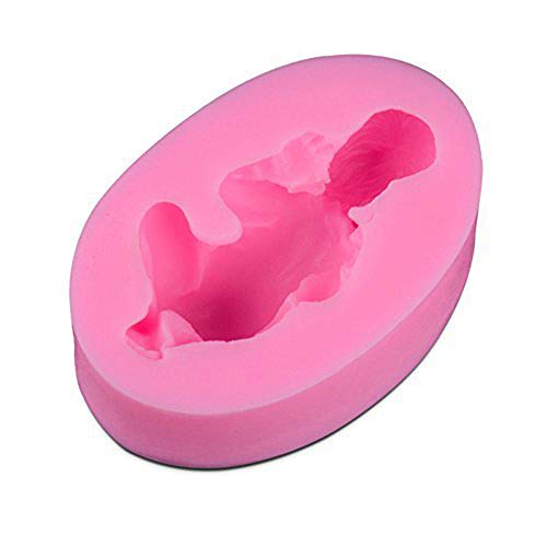 Mignon Bébé en silicone Fondant Moule à Cake, Lky 3d Fondant Moule en silicone Moule à sucre pour décoration de gâteaux Sleeping Baby Shower Moule à gâteau Outil de modelage