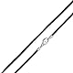 MATERIA Damen Halsband Samt schwarz Textil 2mm 925 Silber Karabiner 8 Längen #K26, Länge Halskette:42 cm