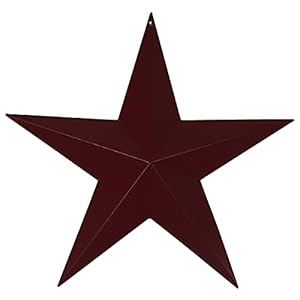 Rustic red 18 dimensional barn star by primitive home decors  urban country home decor