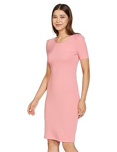 Image of Amazon Brand - Symbol Women's Rib One Piece Knee-Length Bodycon Dress (Available in Plus Sizes)