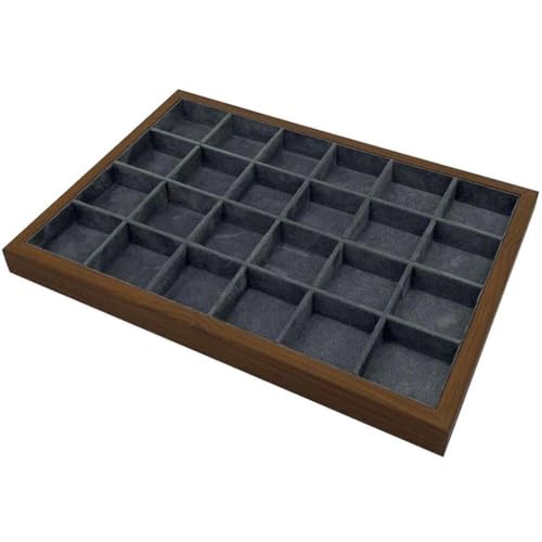 Plateau de rangement de bijoux rectangulaire pour coiffeuse et dressing organisé
