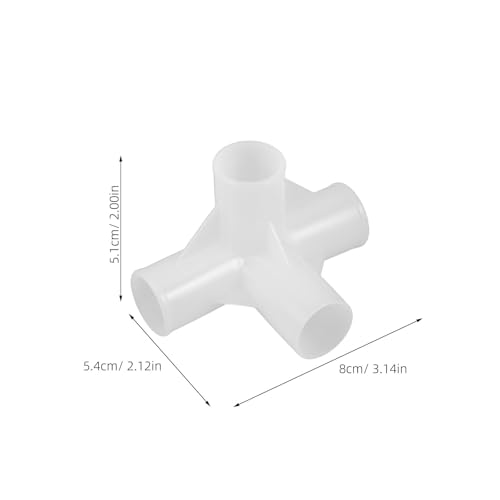 Conector de esquina de plástico de cuatro vías para reparar roperos 3