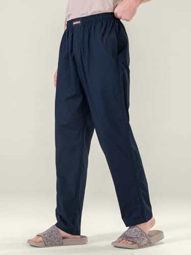Image of DAMENSCH Relaxed Fit Premium Cotton Casual Style, Dual Pockets, Ultra light, Breathable, Anti-Bacterial, Stretchable, Soft Comfortable, Lounge Pyjamas For Men