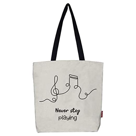 Hello-Bags. Bolso tote bag con cremallera, forro y bolsillo interior. Exterior: Algodón 100%. Incluye sobre kraft de regalo. Modelo NEVERSTOP. Color: Crudo/Negro. Medidas: 37x38 cm.