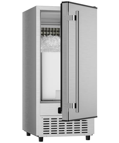 Máquina de hielo comercial Coolake 15'' con capacidad 80 lbs/día miniatura 1