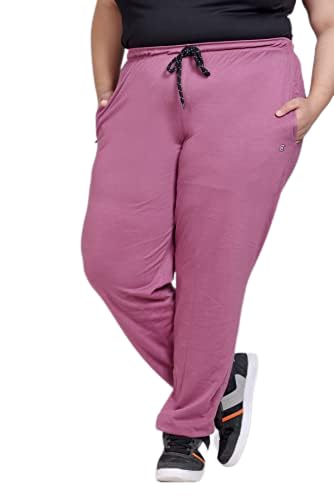 Image of CUPID Women's Cotton Track Pants Regular Fit Lounge Wear Gym Joggers Sports Trouser Night Pants for Ladies
