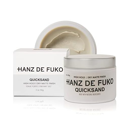 Hanz de Fuko Quicksand: Premium Men’s Hair Styling Wax and Dry Shampoo Combo with Ultra-Matte Finish (2oz)