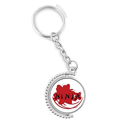 Clé anneau porte-keyholder Japon Ninja rotatif multicolore pour trousseau