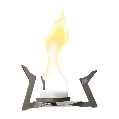 Esbit 11.5g (0.4 Ounce) Ultralight Folding Titanium Stove for Use with Solid Fuel Tablets Cover