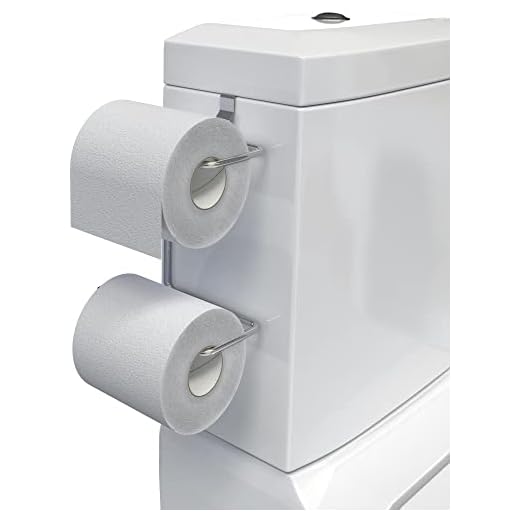 Suporte Duplo de Papel Higiênico p/Caixa Acoplada, Cromado, Stolf