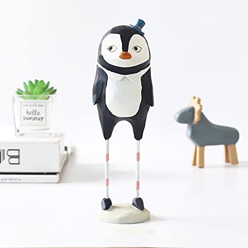 Figurines pingouin résine créative pour accessoires décor - 2