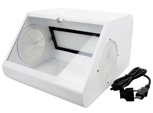 Dental Lab Dust Box with LED Sandblasting Protector Dust Collector
