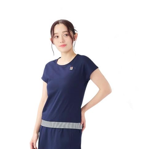 No.647 FILA スタイルアップ抜群ゲームシャツ☆NAVY☆XL☆ Amazon | FILA TENNIS(フィラ テニス) テニス 半袖シャツ ゲームシャツ