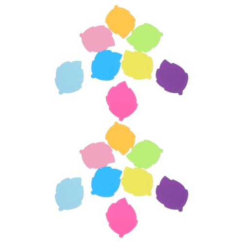 HINTRMENT 16個多彩な葉型ふせん メモパッド 小型付箋 ノートパッド 目立色彩 かわいい文房具 オフィス 学校 家用 簡単持ち運び