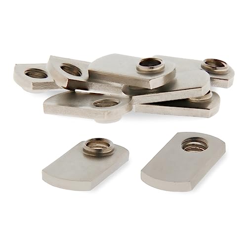 8020, 3678, 15 Series 5/16-18 Stainless Steel SS Slide in T-Nut with Offset Thread- T Slot Accessories for Aluminum Extrusion - Hardware Nuts (25 Pack)