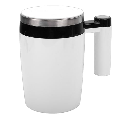 Ejoyous Tasse Auto-mélangeuse 400 Ml avec Affichage de la Température, Tasse à Agitation Magnétique Automatique, à café Rechargeable avec Couvercle pour café, Chocolat Chaud